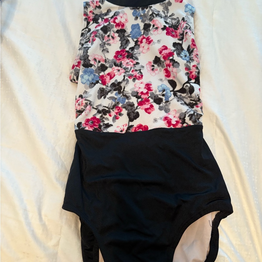 Chelsea B dancewear XS adult ballet leotard floral